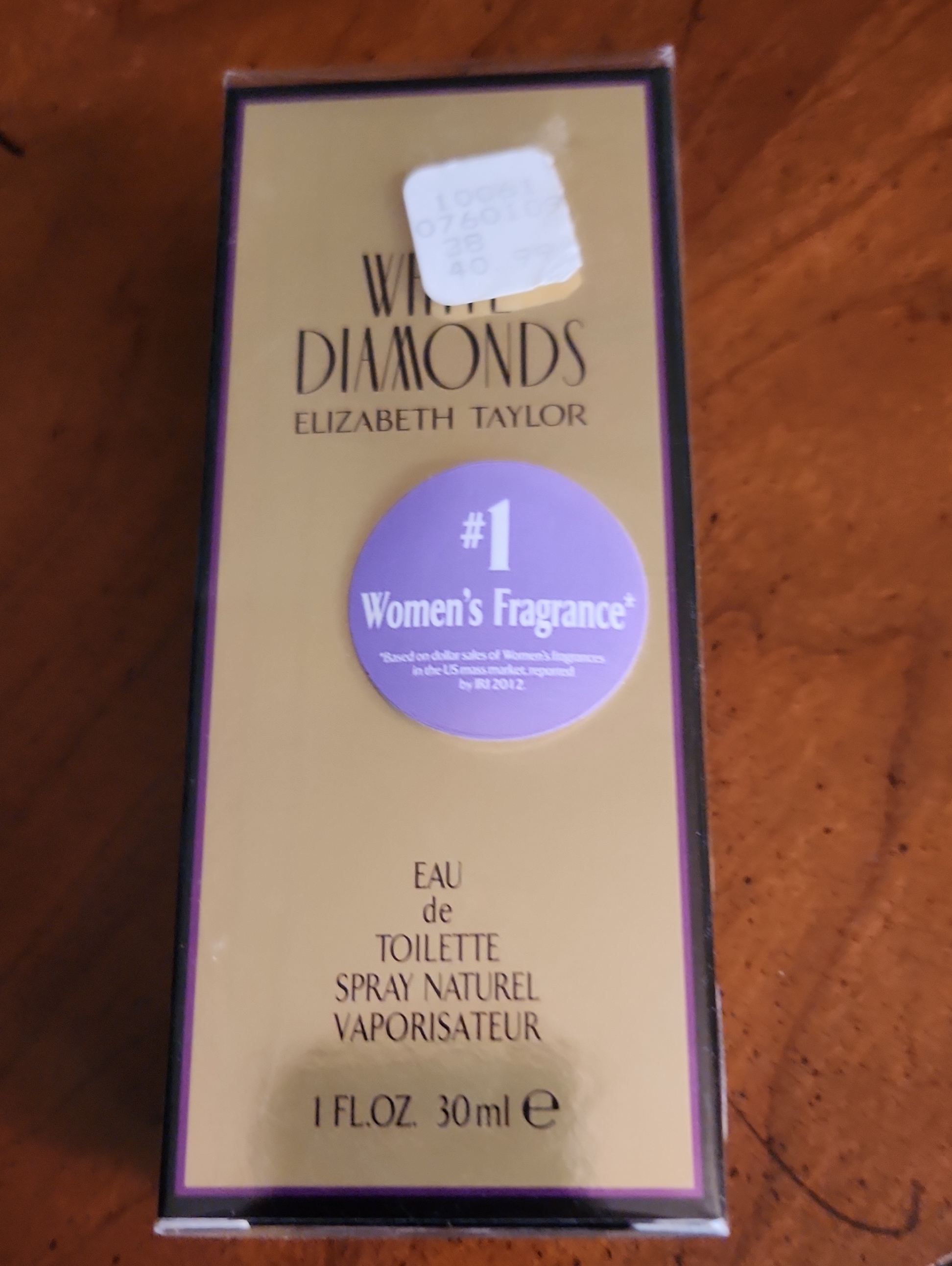 White Diamonds Elizabeth Taylor Eau De Toilette  Gold  Purple Box